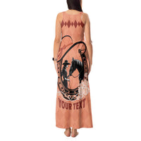 Personalized Kentucky Horse Racing Tank Maxi Dress Beauty and The Horse Orange Version LT01