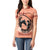 Personalized Kentucky Horse Racing Women Polo Shirt Beauty and The Horse Orange Version LT01