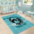Personalized Kentucky Horse Racing Area Rug Beauty and The Horse Teal Version LT01