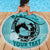 Personalized Kentucky Horse Racing Beach Blanket Beauty and The Horse Teal Version LT01