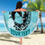 Personalized Kentucky Horse Racing Beach Blanket Beauty and The Horse Teal Version LT01