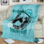 Personalized Kentucky Horse Racing Blanket Beauty and The Horse Teal Version LT01