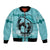 Personalized Kentucky Horse Racing Bomber Jacket Beauty and The Horse Teal Version LT01