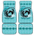 Personalized Kentucky Horse Racing Car Mats Beauty and The Horse Teal Version LT01