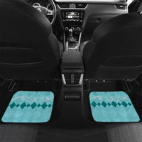 Personalized Kentucky Horse Racing Car Mats Beauty and The Horse Teal Version LT01