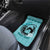 Personalized Kentucky Horse Racing Car Mats Beauty and The Horse Teal Version LT01