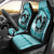 Personalized Kentucky Horse Racing Car Seat Cover Beauty and The Horse Teal Version LT01