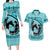 Personalized Kentucky Horse Racing Couples Matching Long Sleeve Bodycon Dress and Hawaiian Shirt Beauty and The Horse Teal Version LT01