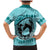 Personalized Kentucky Horse Racing Family Matching Mermaid Dress and Hawaiian Shirt Beauty and The Horse Teal Version LT01