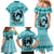 Personalized Kentucky Horse Racing Family Matching Mermaid Dress and Hawaiian Shirt Beauty and The Horse Teal Version LT01