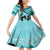 Personalized Kentucky Horse Racing Family Matching Off Shoulder Short Dress and Hawaiian Shirt Beauty and The Horse Teal Version LT01