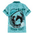 Personalized Kentucky Horse Racing Family Matching Short Sleeve Bodycon Dress and Hawaiian Shirt Beauty and The Horse Teal Version LT01
