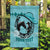 Personalized Kentucky Horse Racing Garden Flag Beauty and The Horse Teal Version LT01