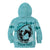 Personalized Kentucky Horse Racing Kid Hoodie Beauty and The Horse Teal Version LT01