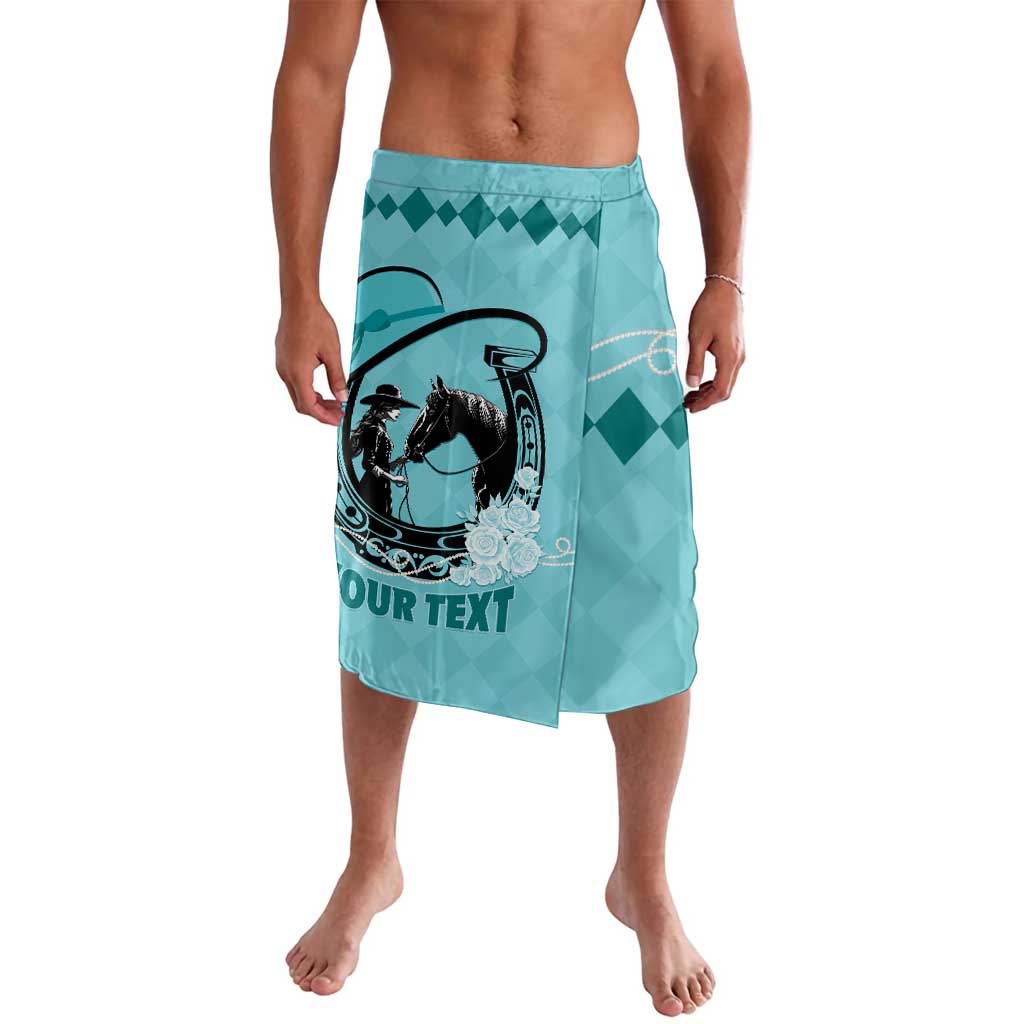 Personalized Kentucky Horse Racing Lavalava Beauty and The Horse Teal Version LT01