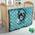 Personalized Kentucky Horse Racing Quilt Beauty and The Horse Teal Version LT01