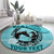 Personalized Kentucky Horse Racing Round Carpet Beauty and The Horse Teal Version LT01