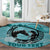 Personalized Kentucky Horse Racing Round Carpet Beauty and The Horse Teal Version LT01