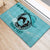 Personalized Kentucky Horse Racing Rubber Doormat Beauty and The Horse Teal Version LT01