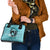 Personalized Kentucky Horse Racing Shoulder Handbag Beauty and The Horse Teal Version LT01