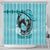 Personalized Kentucky Horse Racing Shower Curtain Beauty and The Horse Teal Version LT01