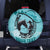 Personalized Kentucky Horse Racing Spare Tire Cover Beauty and The Horse Teal Version LT01