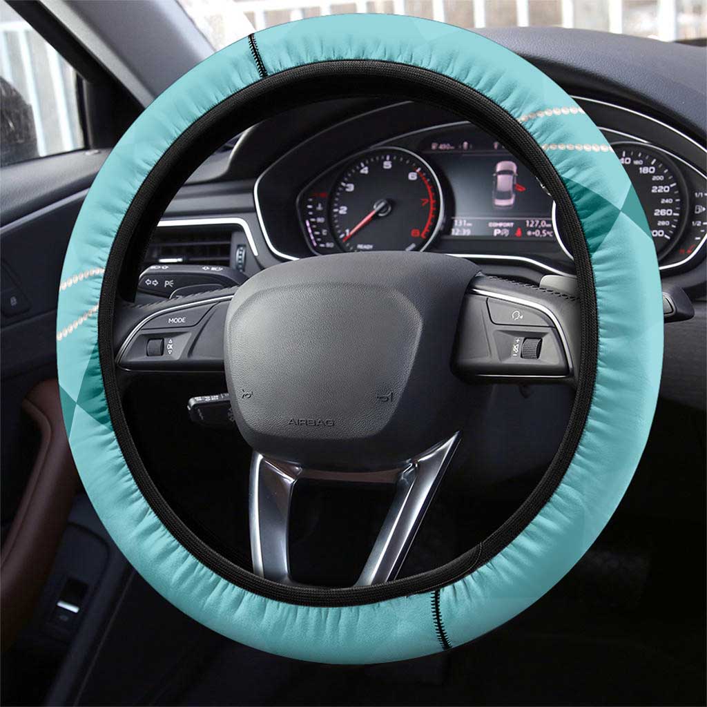 Kentucky Horse Racing Steering Wheel Cover Beauty and The Horse Teal Version LT01