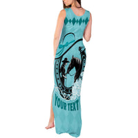 Personalized Kentucky Horse Racing Tank Maxi Dress Beauty and The Horse Teal Version LT01
