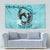 Personalized Kentucky Horse Racing Tapestry Beauty and The Horse Teal Version LT01