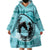 Personalized Kentucky Horse Racing 2024 Wearable Blanket Hoodie Beauty and The Horse Teal Version