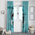 Personalized Kentucky Horse Racing Window Curtain Beauty and The Horse Teal Version LT01