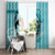 Personalized Kentucky Horse Racing Window Curtain Beauty and The Horse Teal Version LT01