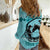 Personalized Kentucky Horse Racing Women Casual Shirt Beauty and The Horse Teal Version LT01