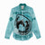 Personalized Kentucky Horse Racing Women Casual Shirt Beauty and The Horse Teal Version LT01