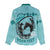 Personalized Kentucky Horse Racing Women Casual Shirt Beauty and The Horse Teal Version LT01