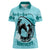 Personalized Kentucky Horse Racing Women Polo Shirt Beauty and The Horse Teal Version LT01