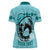 Personalized Kentucky Horse Racing Women Polo Shirt Beauty and The Horse Teal Version LT01
