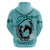 Personalized Kentucky Horse Racing Zip Hoodie Beauty and The Horse Teal Version LT01