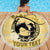 Personalized Kentucky Horse Racing Beach Blanket Beauty and The Horse Yellow Version LT01