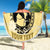 Personalized Kentucky Horse Racing Beach Blanket Beauty and The Horse Yellow Version LT01