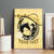 Personalized Kentucky Horse Racing Canvas Wall Art Beauty and The Horse Yellow Version LT01