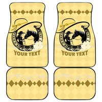 Personalized Kentucky Horse Racing Car Mats Beauty and The Horse Yellow Version LT01