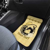 Personalized Kentucky Horse Racing Car Mats Beauty and The Horse Yellow Version LT01