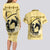 Personalized Kentucky Horse Racing Couples Matching Long Sleeve Bodycon Dress and Hawaiian Shirt Beauty and The Horse Yellow Version LT01