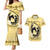 Personalized Kentucky Horse Racing Couples Matching Mermaid Dress and Hawaiian Shirt Beauty and The Horse Yellow Version LT01