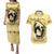 Personalized Kentucky Horse Racing Couples Matching Puletasi and Hawaiian Shirt Beauty and The Horse Yellow Version LT01