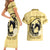 Personalized Kentucky Horse Racing Couples Matching Short Sleeve Bodycon Dress and Hawaiian Shirt Beauty and The Horse Yellow Version LT01