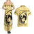 Personalized Kentucky Horse Racing Couples Matching Summer Maxi Dress and Hawaiian Shirt Beauty and The Horse Yellow Version LT01