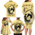Personalized Kentucky Horse Racing Family Matching Long Sleeve Bodycon Dress and Hawaiian Shirt Beauty and The Horse Yellow Version LT01