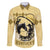 Personalized Kentucky Horse Racing Family Matching Long Sleeve Bodycon Dress and Hawaiian Shirt Beauty and The Horse Yellow Version LT01